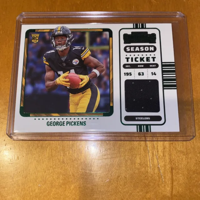 George Pickens 2022 Panini Contenders Swatch Variation #RSV-GPI Steelers Patch