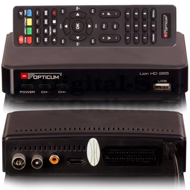 Opticum HD AX Lion 3 DVB-T2 H.265 HEVC Receiver FullHD USB HDMI DVBT2