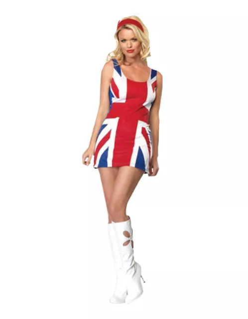 ADULT BRITISH FLAG Union Jack Dress Spice Costume Ginger Girls Fancy ...