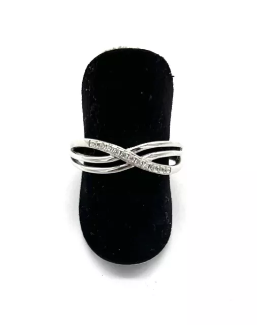 925/ Silber Ring, Damen Ring, Zirkonia, Gr. 57, guter Zustand.