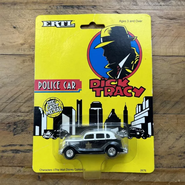 Vintage Ertl Dick Tracy Police Car Die cast Metal