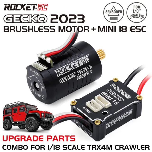 Rocket-RC Sensored Brushless Motor ESC Program Card for 1/18 TRX4M RC Car Truck