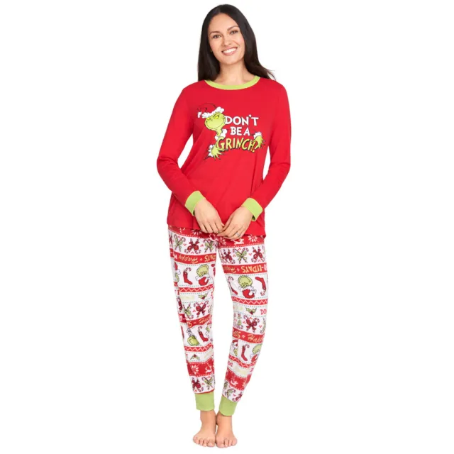 Pigiama di Natale Grinch pigiama di Natale famiglia abbinato adulto bambini bambino abbigliamento da notte pigiama 5