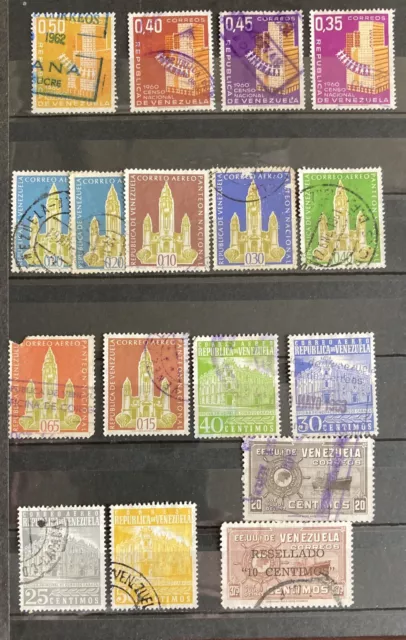 Venezuela: Collection Of 17 Old Stamps. Lot # 10-091802