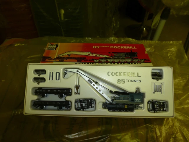 JOUEF HO. CONVOI Marchandise Grue Cockerill Et Ses Wagons Chargés EUR