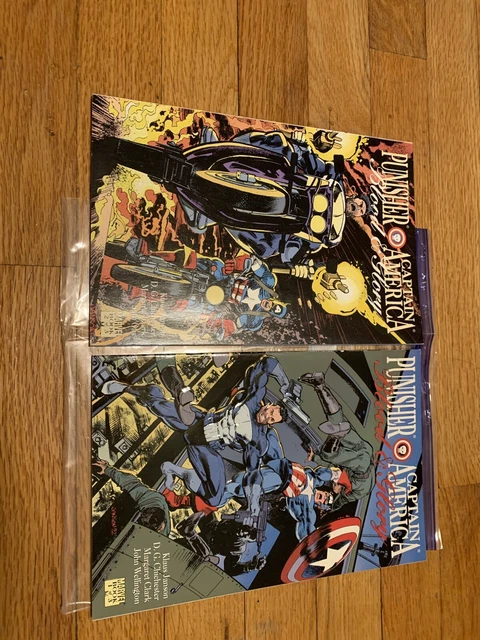 Blood And Glory Punisher Captain America #1 & #2 Marvel Comics 1992