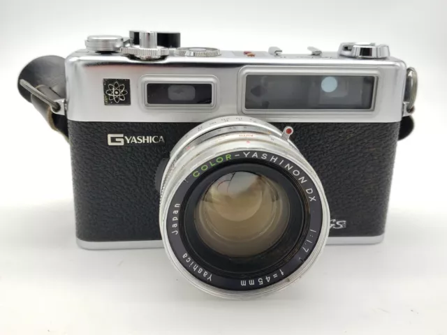 Yashica Electro 35 G Gs Range Finder 35mm Camera 45mm f1.7 Untested For Repair