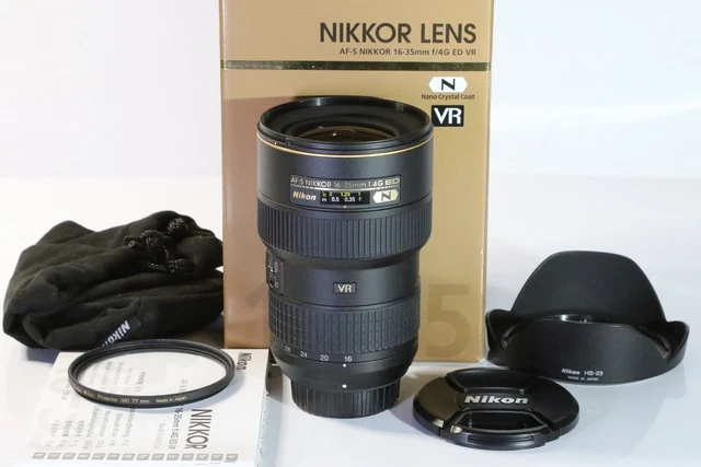 [Unused in Box] Nikon AF-S NIKKOR 16-35mm F4G ED VR Zoom Lens from Japan A506