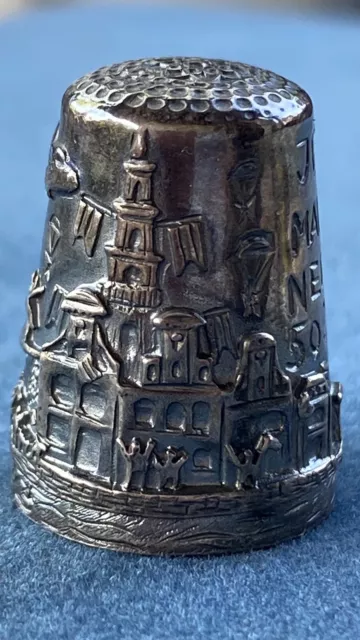 Silber Fingerhut Greif 50 Jahre Freiheit Niederlande 1945-1995 Silver Thimble