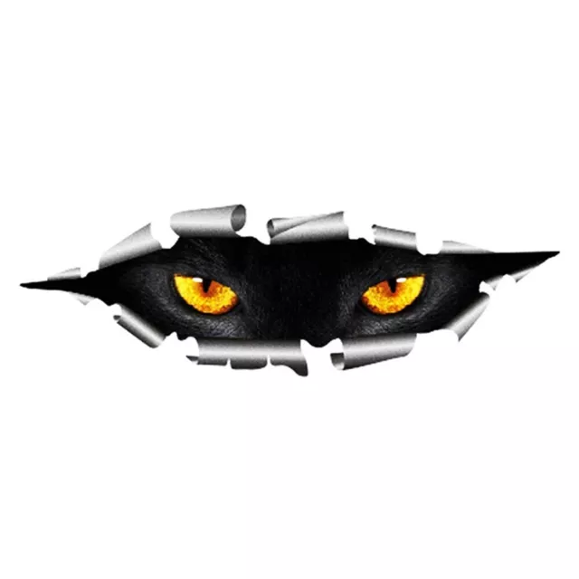 3D Car Styling Funny Cat Eyes Peeking Car Sticker Waterproof Auto Accessories