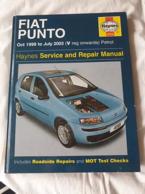 Fiat Punto Oct 1999 to July 2003 (V reg onwards) Haynes manual