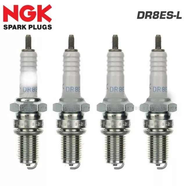 4 Bougies NGK Spark de Préchauffage DR8ES-L Original Yamaha FZR 1000 1989 1993