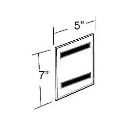 10 - Frames Azar Displays 129927 5 x 7 Vertical U-Frame with Magnetic Strips