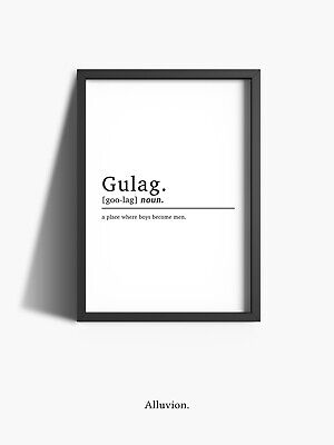 Gulag Definition Gaming Prints Gifts For Gamer Wall Art COD Warzone Poster Decor