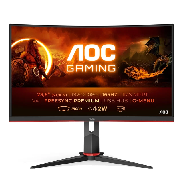 AOC G2 C24G2U/BK Computerbildschirm 59,9 cm (23.6") 1920 x 1080 Pixel Full HD L
