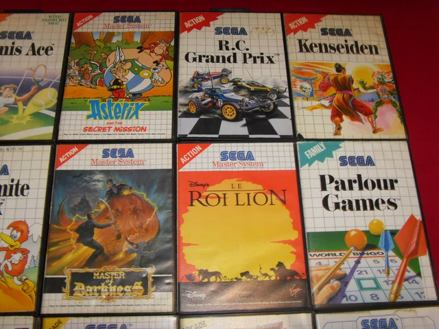 Lot De 2 Jeux Sega Master System : Kung Fu Kid + Enduro Racer - Sans Notice - Bon état - Version PAL