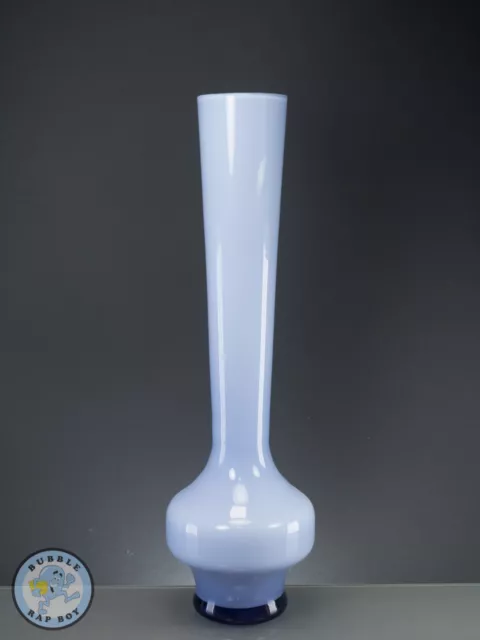 Vintage Mid Century Cased Glass Vase Swedish Made Lindshammar