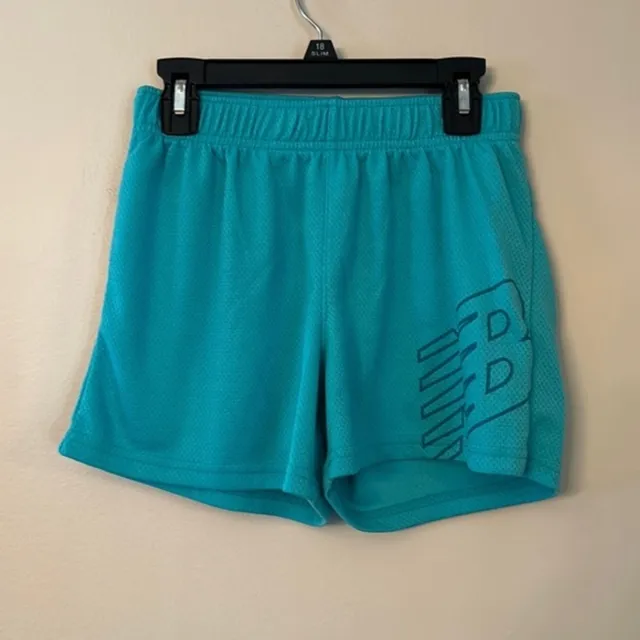 NWOT New Balance Turquoise/ Teal Girls Size 14 Athletic Shorts