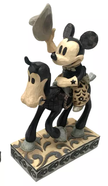 Disney Showcase Collection Mickey Mouse Howdy Pardner Statue by Jim Shore  FLAWED