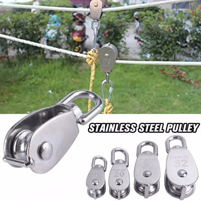 Steel Pully Single Wheel Swivel Pulley Block Lifting Rope Best