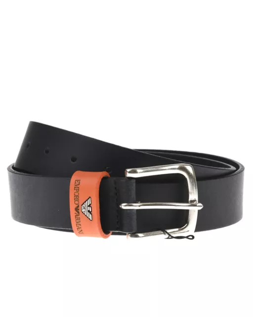 Emporio Armani Belt Leather ITALY Man Black Y4S198 YDD4G 84377 Sz. 110 OFFER