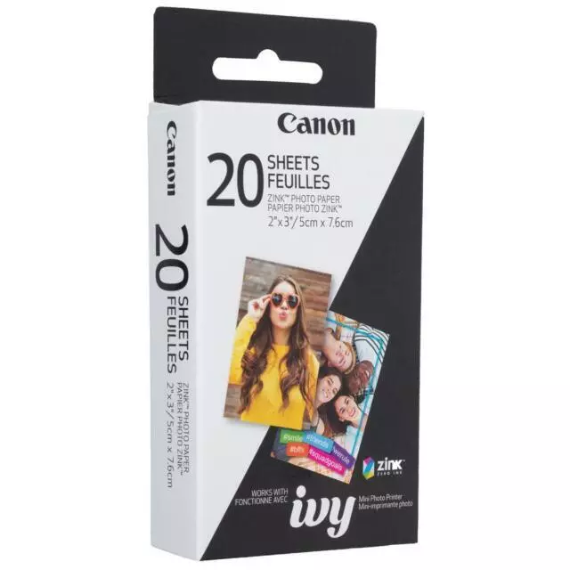 Canon ZINK Glossy Photo Paper - 20 pcs