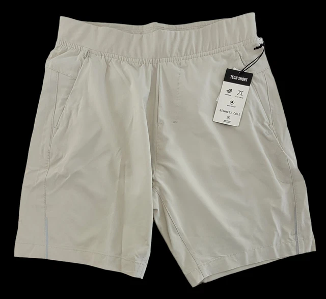 COLE LIGHTWEIGHT Tech Shorts 8" Inseam Stretch DWR Stone Mens