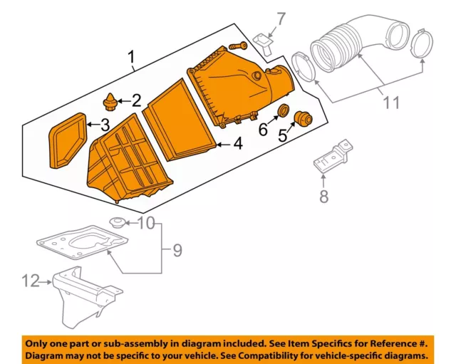 GM OEM Air Cleaner Intake-Filter Box Housing 23210121