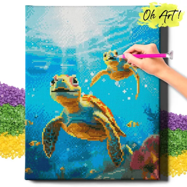 OhArt für Kinder 5D Diamond Painting Zubehör Ful Set Erwachsene Bilder 30x40 DIY