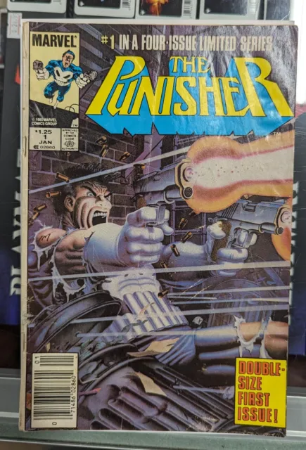 1986 MARVEL Comics THE PUNISHER limited Series #1 1st Solo Series Good/Very Good