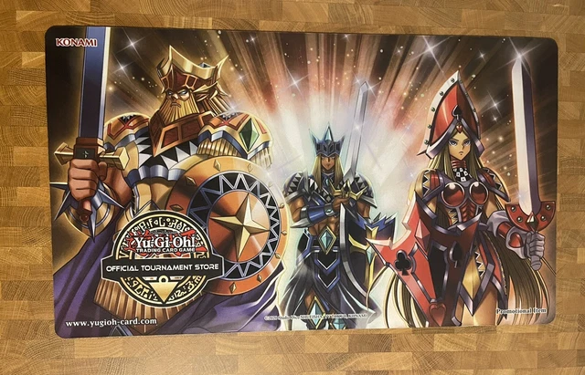Yugioh Official Konami OTS Queens Knight Jacks Knight Playmat NEW
