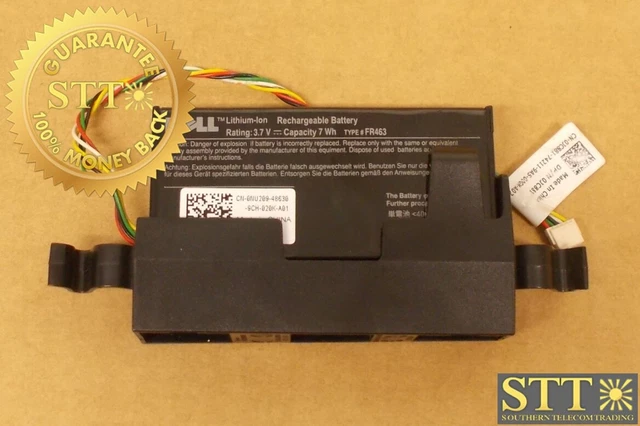 0Nu209 Dell 3.7V Dc Raid Controller Battery Backup Unit With Hldr Cable