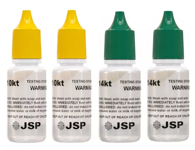 JSP Gold Silver Testing Acid Kit 10K 14K 18K Kit Tester Jewelry Test Detect  Fake