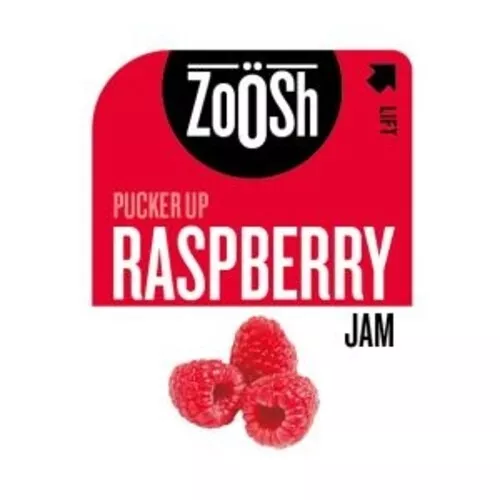 ZOOSH RASPBERRYJAM PORTIONS (50 UNITS x13.6G)- FREE POST