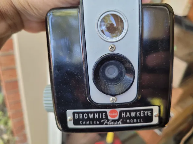 Cámara Kodak Brownie Ojo de Halcón Vintage Muy Bonita