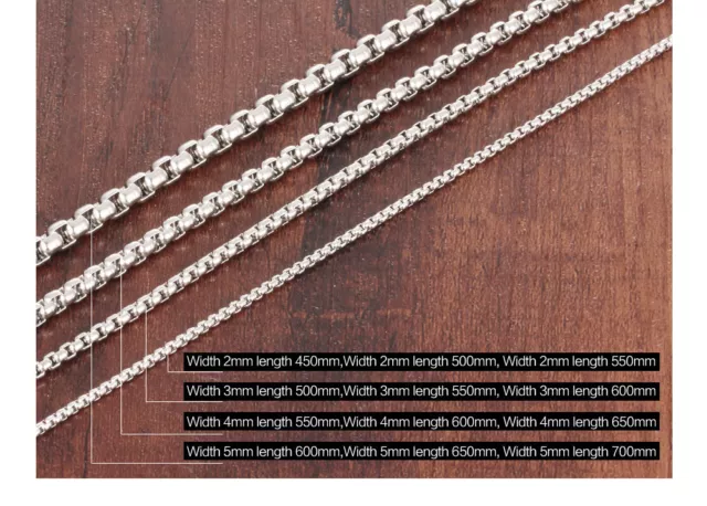 CIFBUY Link Chain Necklace Classical Stainless Steel Men's Jewelry Gift Multiple