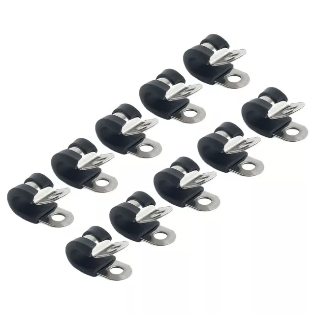 Heavy duty Stainless Steel Rubber Lined P Clips for Various Industries