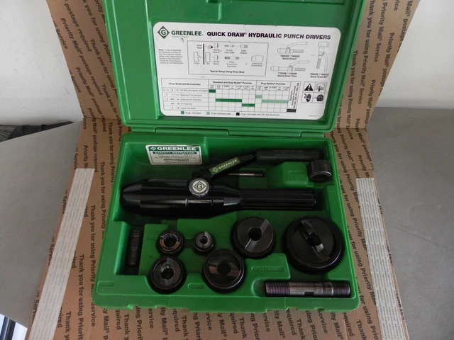 GREENLEE 7806SB,7804SB Quick Draw Hydraulic Punch Driver KIT 1/2 - 2"  With case