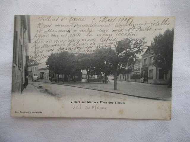 Cpa Val De Marne 94 Villiers Sur Marne Place Des Lilleuls