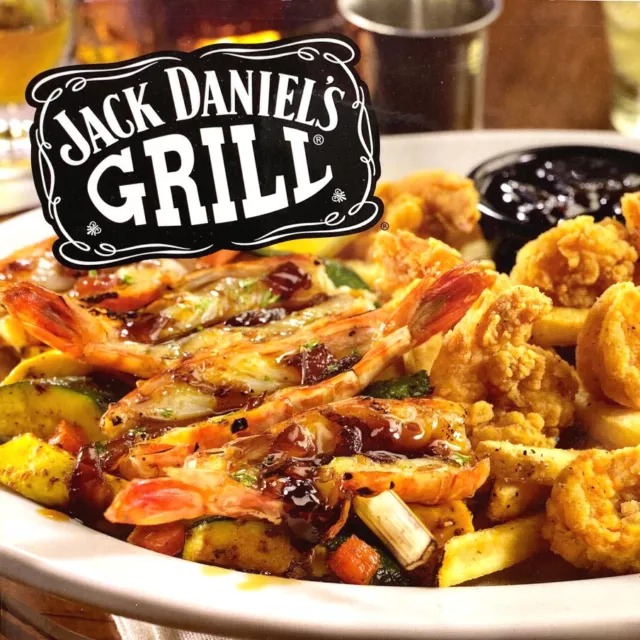 ORIGINAL 2013 TGI Fridays Restaurant Menu Jack Daniel's Whiskey Grill