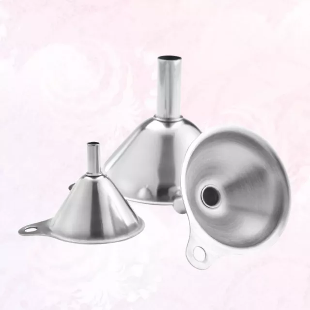 Household Funnel Trio for Transferring Spices and Powders