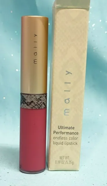 Mally Ultimate Performance ENDLESS COLOR LIQUID LIPSTICK Lip Gloss PETAL PINK!!