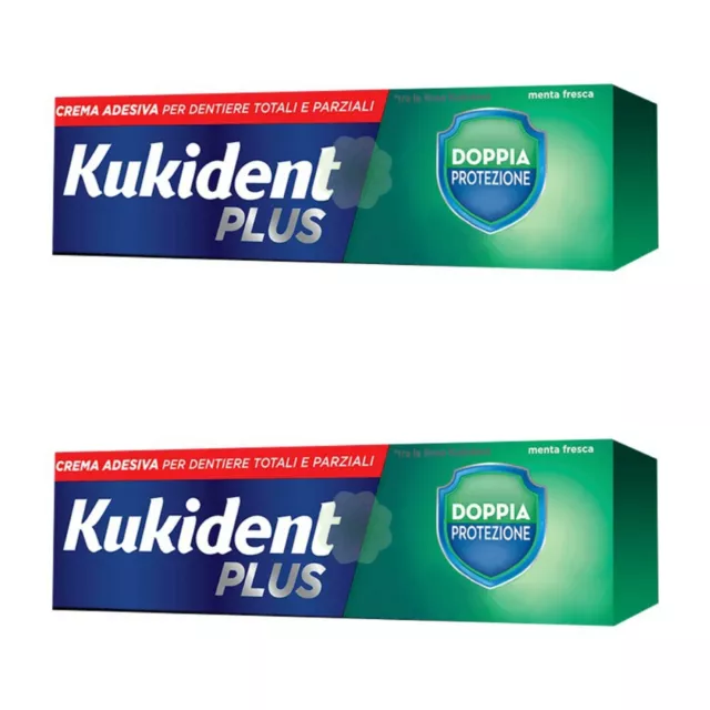 Kukident Plus Doppia Protezione (2 tubi da 40 g)