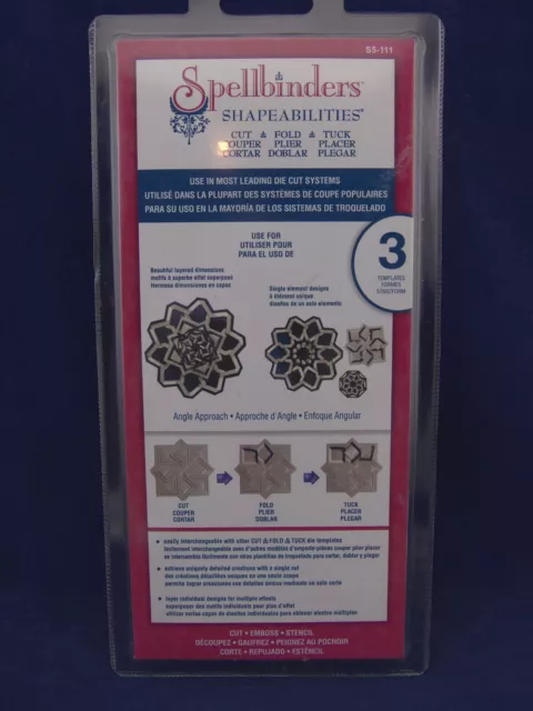 Spellbinders Shapeabilities Dies S5-111/Cut, Fold &Tuck/3 uds./NIP