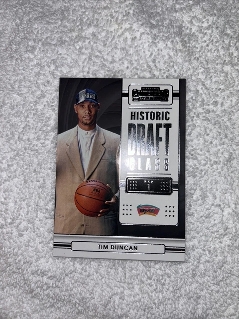 2022 Contenders Tim Duncan /25 Historic Draft Class Cracked Ice #3 SPURS PSA 10