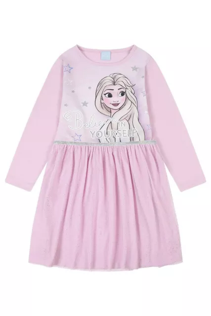 Girls Frozen Nightdress Nighty Nightie Pyjamas Pjs Nightwear Disney Elsa Kids