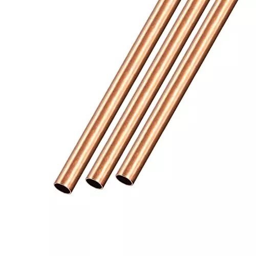 Copper Tube 4mm Od X 0.25mm Wall T X 300mm L 3pcs Straight Tubing For Home Fur