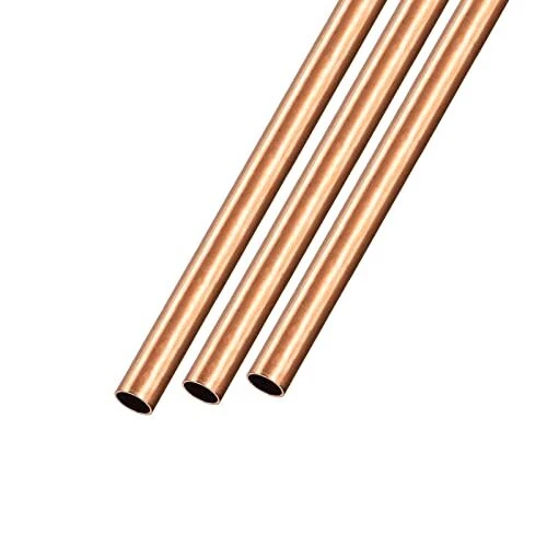 Copper Tube 4mm Od X 0.25mm Wall T X 300mm L 3pcs Straight Tubing For Home Fur