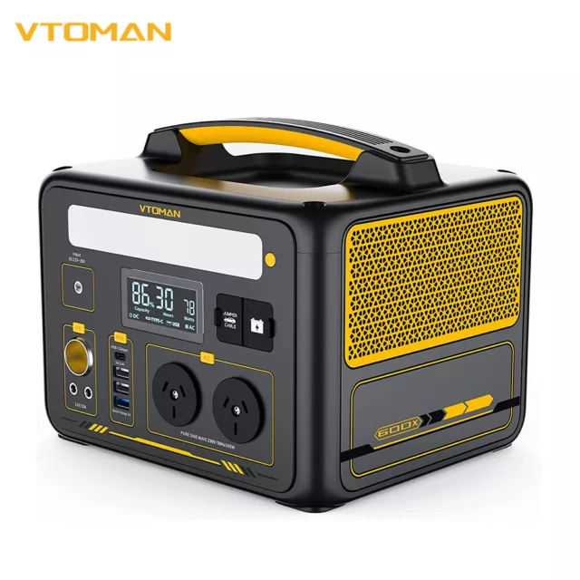 VTOMAN Jump 600X Portable Power Station 600W Solar Generator 299Wh for Camping