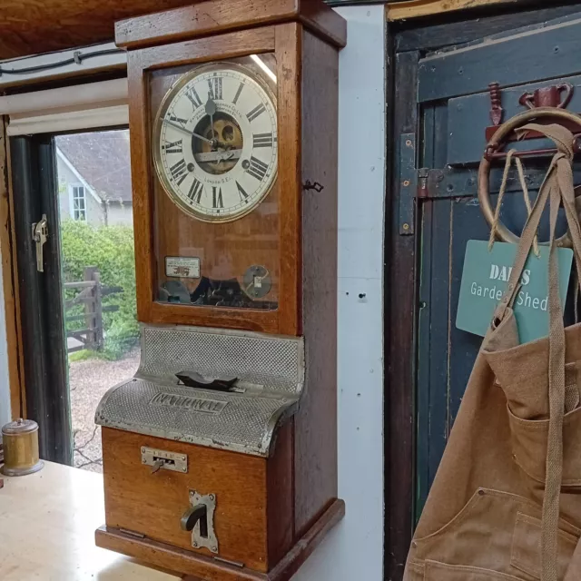 Antique Clocking In Machine